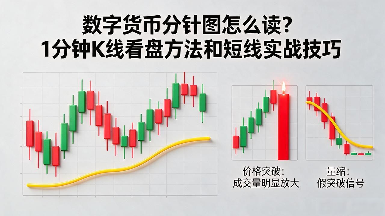数字货币分针图怎么读？1分钟K线看盘方法和短线实战技巧