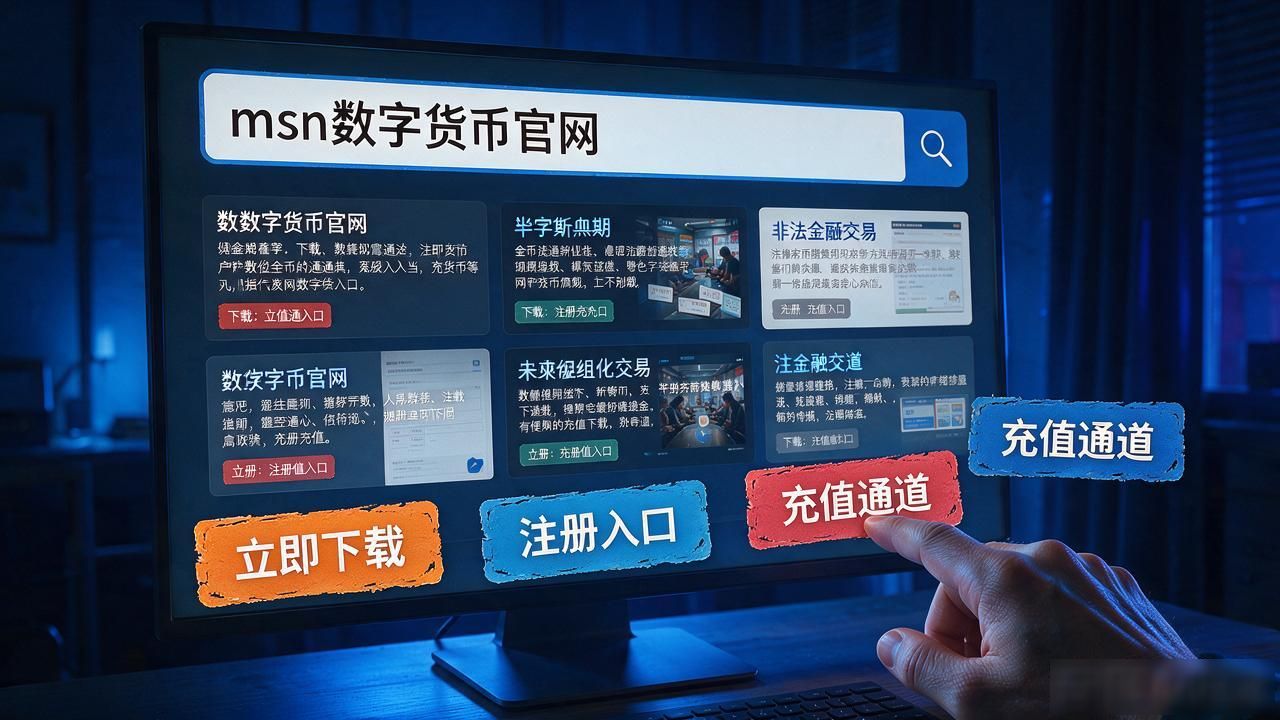 搜到msn数字货币官网的别急着充钱，老币民说几句实在话