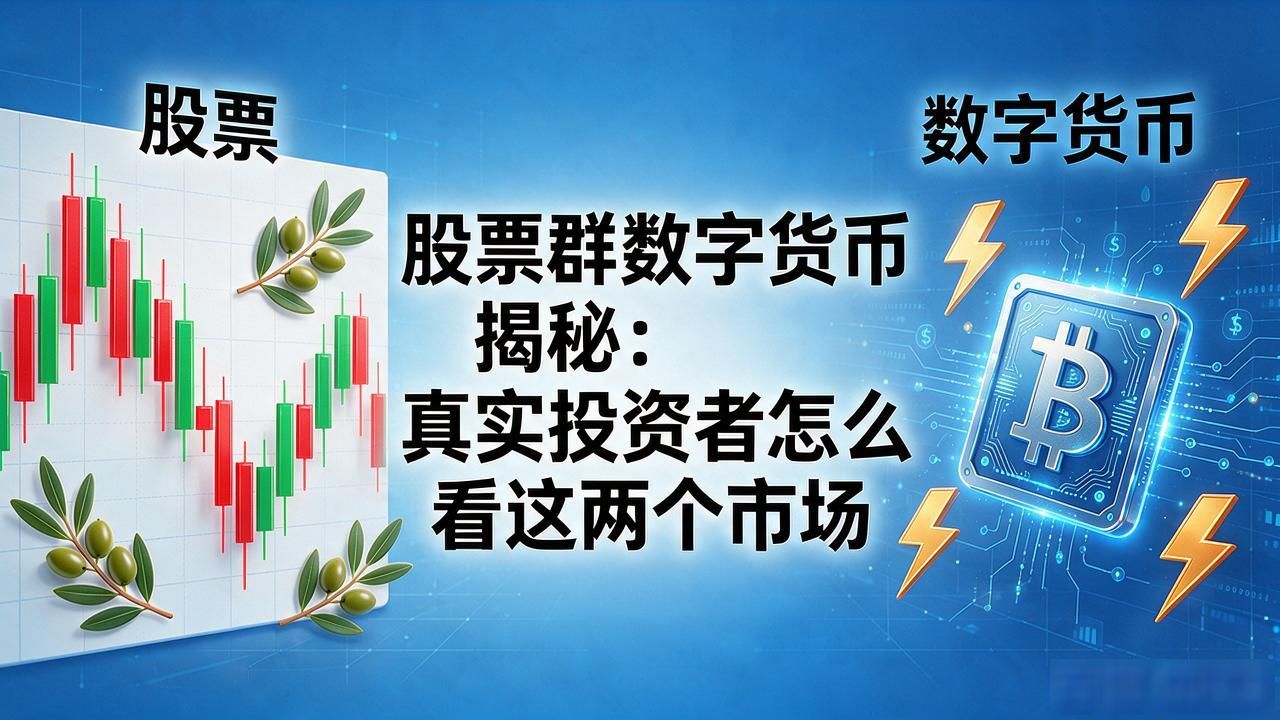 股票群数字货币揭秘：真实投资者怎么看这两个市场