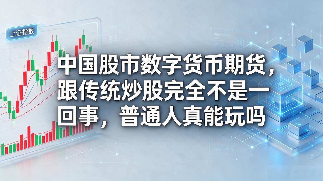 中国股市数字货币期货，跟传统炒股完全不是一回事，普通人真能玩吗