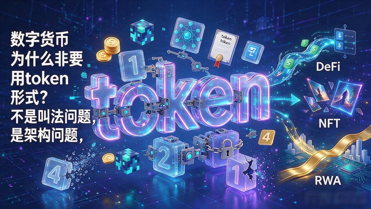 数字货币为什么非要用token形式？不是叫法问题，是架构问题