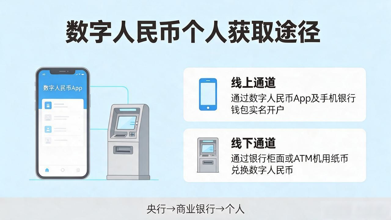 中国数字货币发布途径有哪些？数字人民币怎么到普通人手里