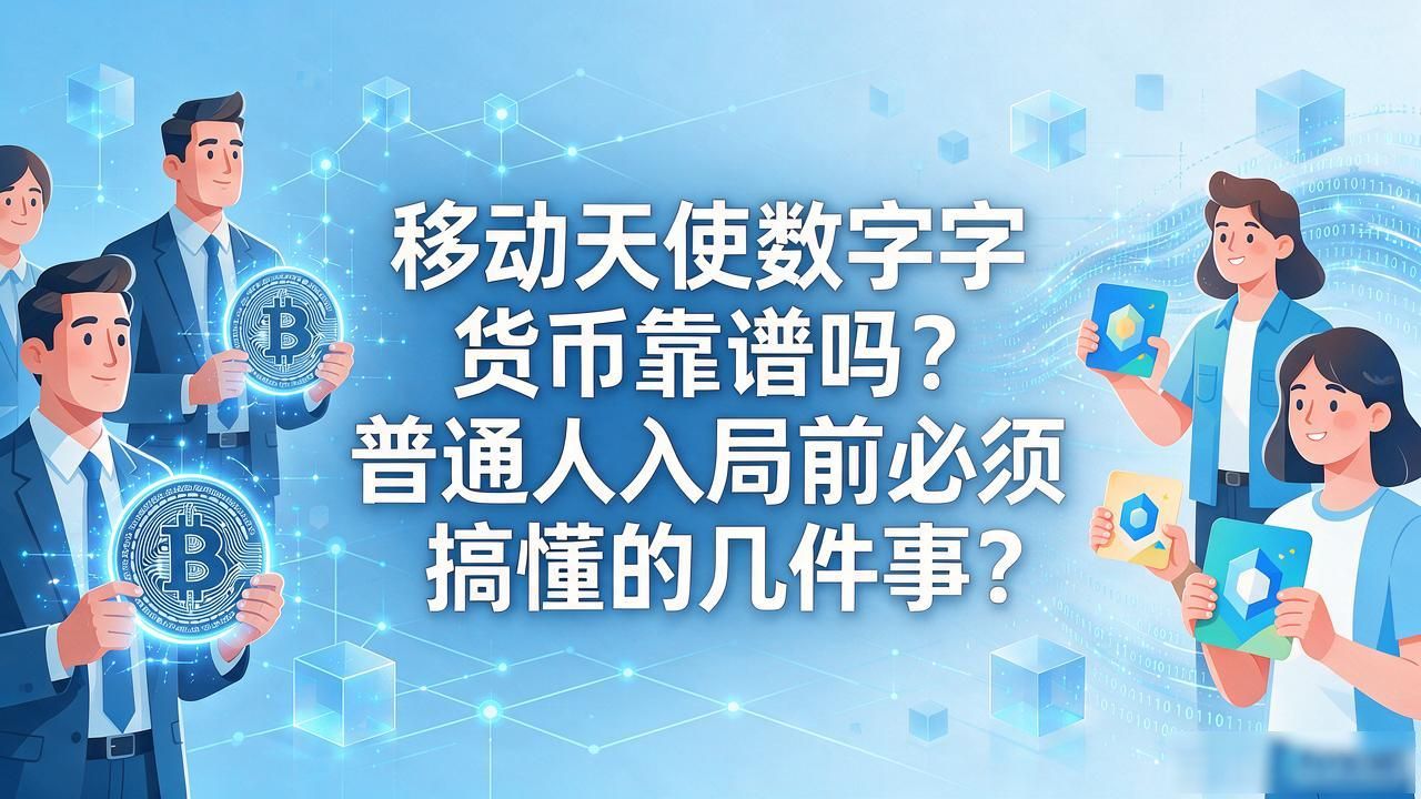 移动天使数字货币靠谱吗？普通人入局前必须搞懂的几件事