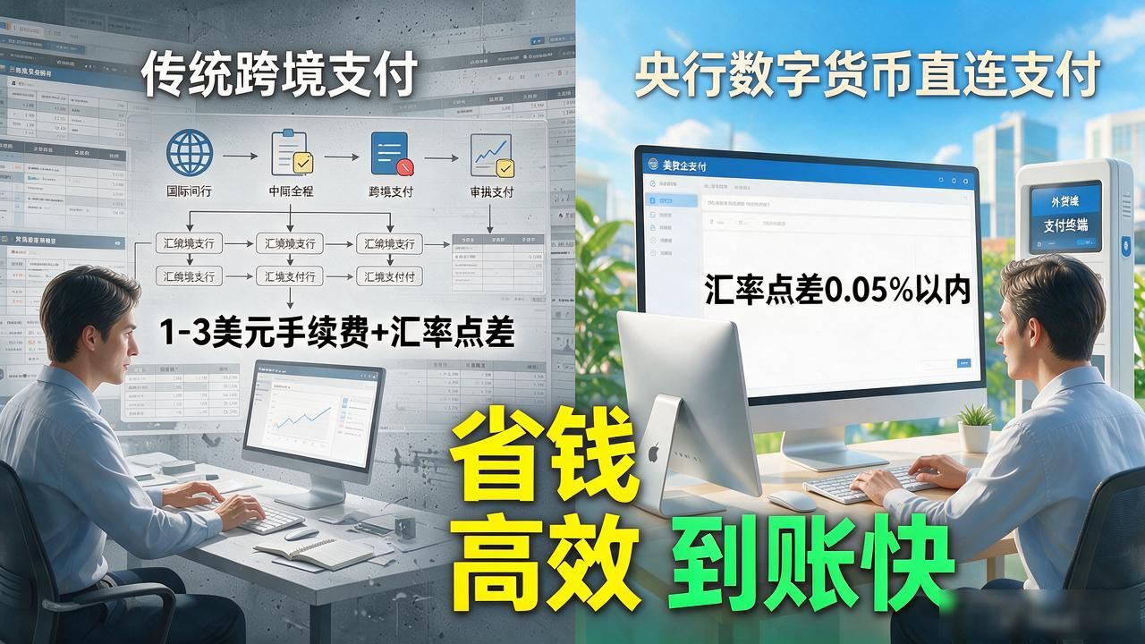 跨境支付央行数字货币，到账从五天变成几秒，到底省了多少钱