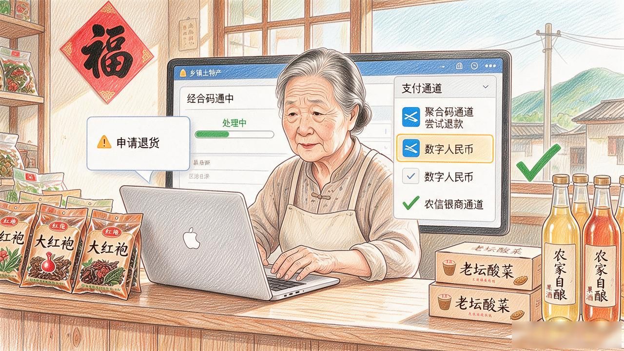 农信银商做数字货币收单，县城乡镇小商户别只会扫码和现金