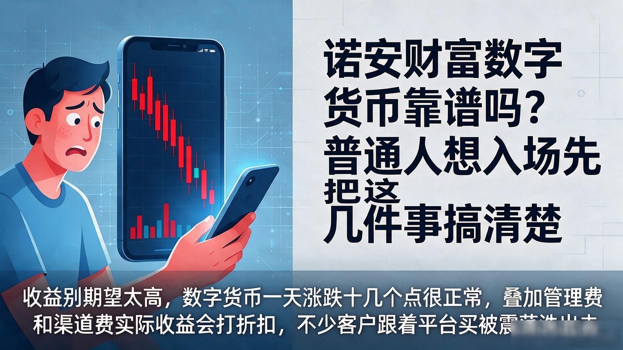 诺安财富数字货币靠谱吗？普通人想入场先把这几件事搞清楚