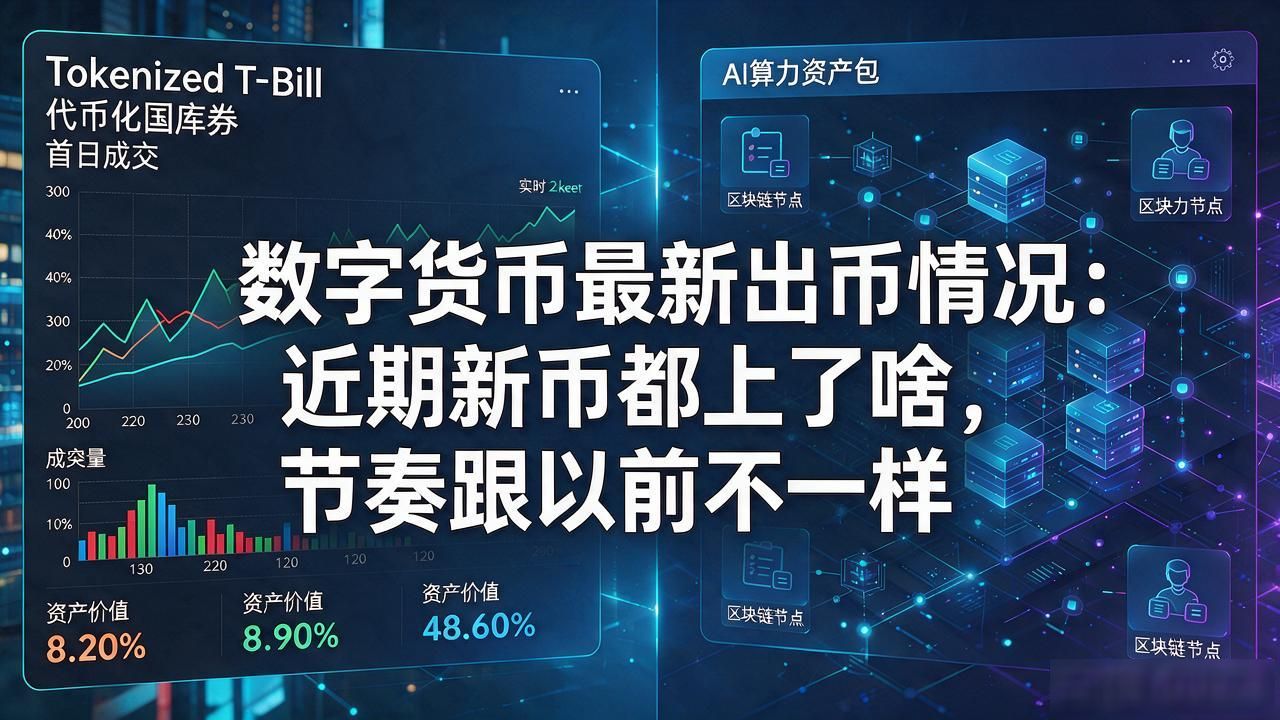 数字货币最新出币情况：近期新币都上了啥，节奏跟以前不一样